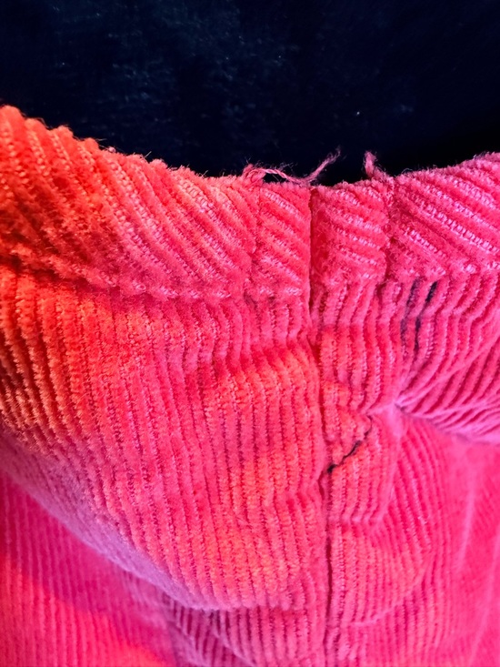 Habitat Red Quilted Corduroy Vest Big Button Front Women's Size Small - Picture 7 of 7